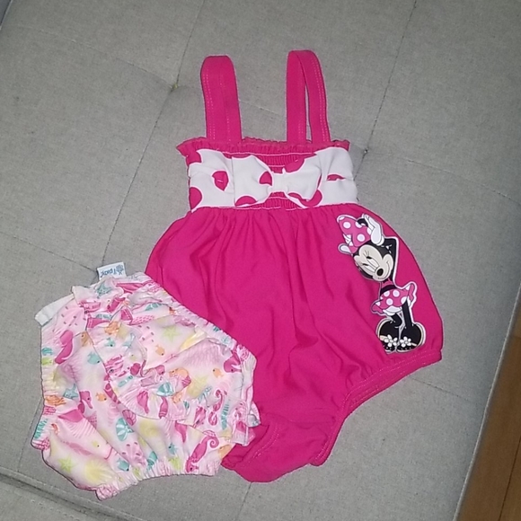 Other - Donated Baby Girls Minnie Mouse Bathing Suit & Swim Diaper